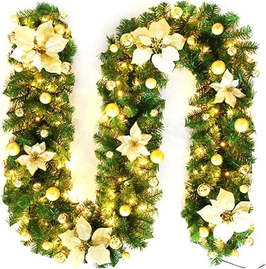 Amazon.de: Siunwdiy Leicht Dekoriert Kranz Weihnachtsdekoration Kamin