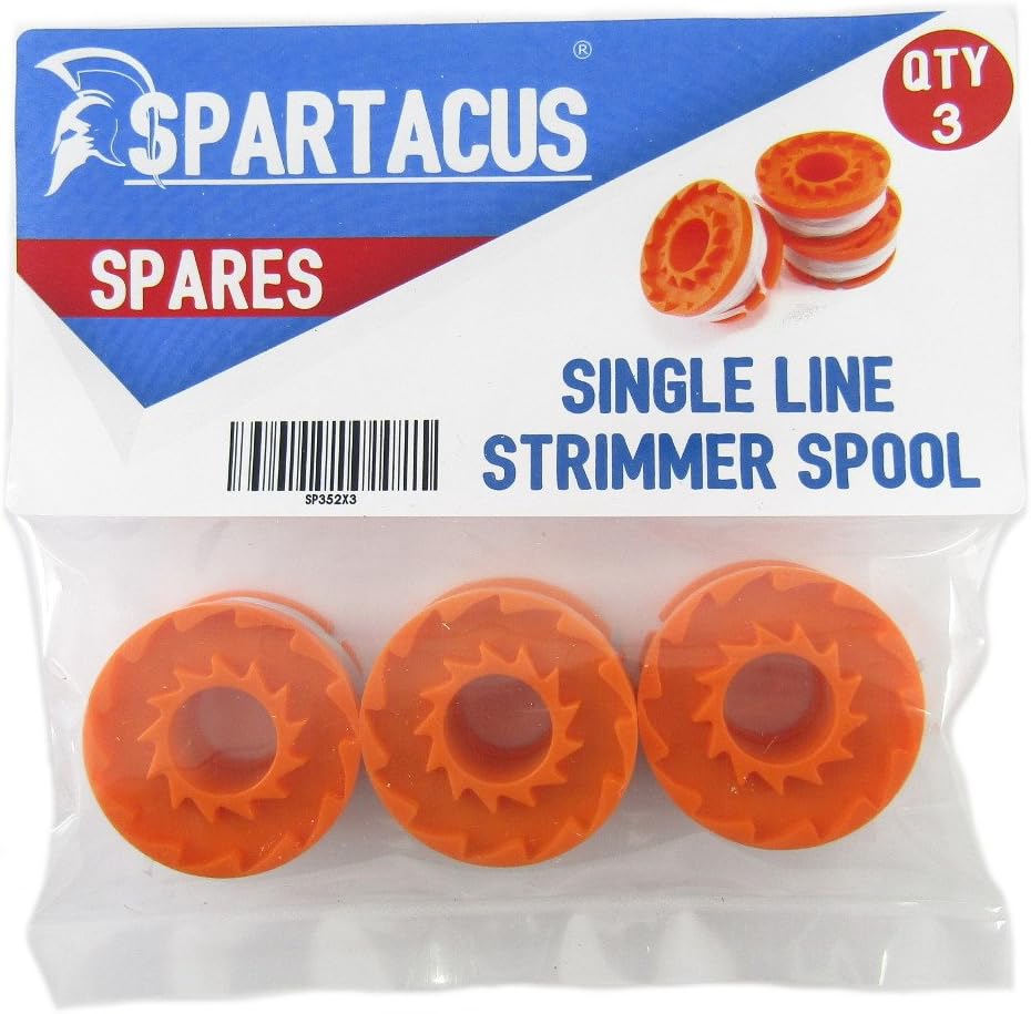 Spartacus 3x Strimmer Trimmer Spool and Line 1.5mm 1 x 2.5m Fits MacAllister MGTP 18Li