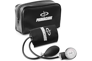 Primacare DS-9191 Aneroid Sphygmomanometer Manual Blood Pressure Monitor Kit, Pediatric Size BP Cuff with Latex Free Inflatio