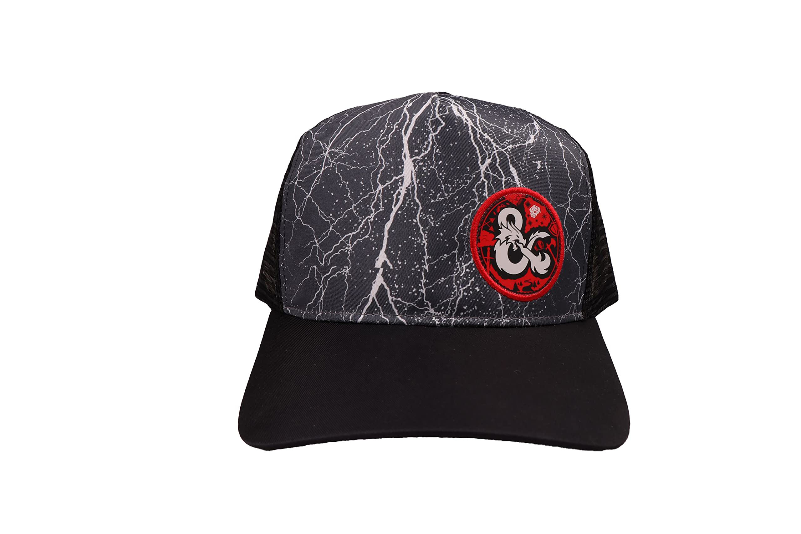 CYPBRANDS Unisex's D&d Thunder Trucker Cap Toy, Black/White, One Size