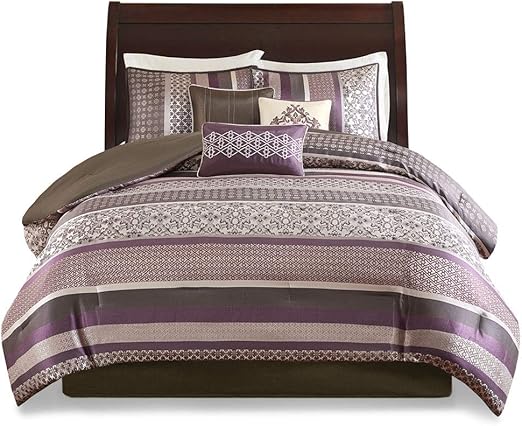 Amazon Com Madison Park Princeton Comforter Reversible Solid