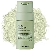 FORETDERM Matcha & Enzyme Powder Wash, Gentle Face Wash for Sensitive Skin, Removes Impurities, Daily Exfoliating Pore Cleansing Foam, Powder to Foam, Fragrance Free Korean Skincare 1.76 oz