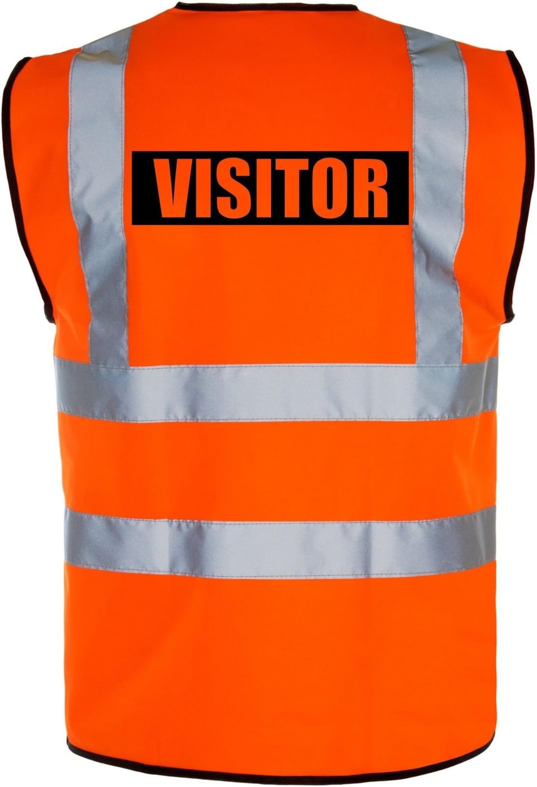 VISITOR Hi-Vis High-Viz Visibility Safety Vest/Waistcoat | Yellow/Orange