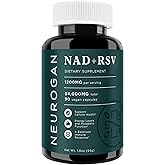 Neurogan NAD+ Resveratrol Supplement - Cellular Balance Support - 1200mg NAD+ & Trans-Resveratrol per Serving, 90 Count