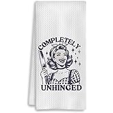 COWEB Funny Kitchen Towels, Funny Kitchen Towels Adult Humor, Funny Dish Towels with Saying, Funny Hand Towels Tea Towels for Kitchen, Funny Kitchen Decor, Retro Kitchen Accessories, 16x24 Inches
