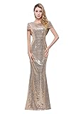 Sparkly Country Gold Sequin Bridesmaid Dresses