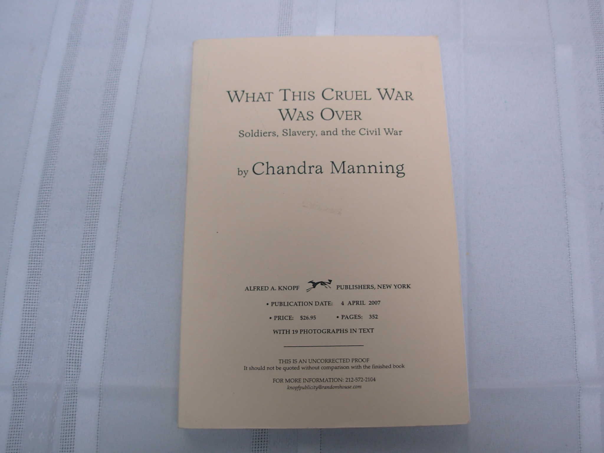 What This Cruel War Was Over