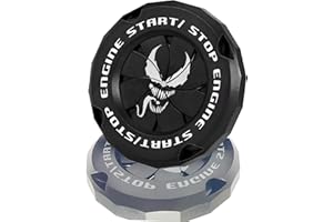 ERARISE Push Start Button Cover,Rotary Car Engine Start Stop Button Cover Protector, Cool Car Accessories Interior Decor Sticker Motorcycle Key Ignition Switch Cover