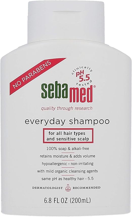 Sebamed everyday shampoo, for all hair types and sensitive scalp, 6.8