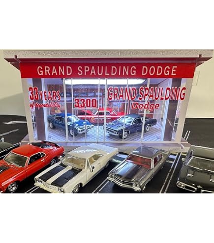 Outland Models – Garage 3 Stalle Per Auto/Camion – Scala 1:64 – Colore Grigio - Foto 2