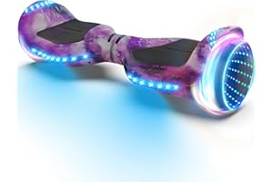 XERATH All Terrain hoverboard hoover boards for a 7-12 year old , Bluetooth Speakers self-balancing control system, bright LED lights and flashing wheels,hoverboard for adults UL2272 Safety Certification for all ages (GALAXY)