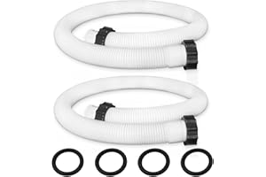 OWNWHIM 29060E Pool Pump Replacement Hoses for Above Ground Pools - 1.5" Diameter Connection Pool Hoses, 59" Long Accessory Hoses for In tex Cole man Filter Pumps, Sand Filters & Saltwater Systems, 2 Pack