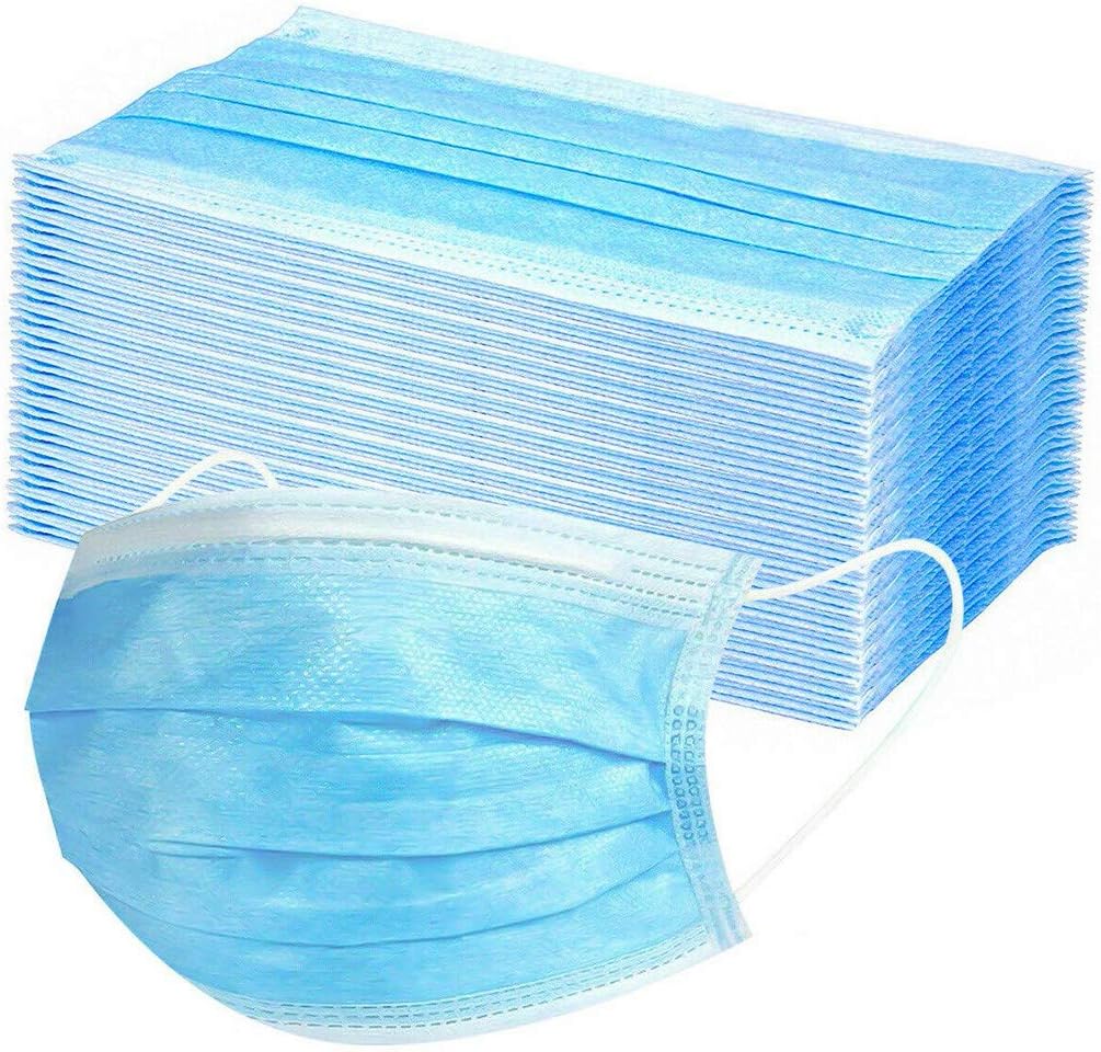 Disposable Safety Face 𝐌𝐀𝐒𝐊 with 3 Layers Protection Filters, Protect Yourself from Dust, Ideal for Medical, Catering and Construction Workers (10 PCS)