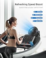 Koonie 10000mAh Clip on Fan 8 Inch Rechargeable Desk Fan 360° 4 Speed view 5