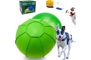 BABIEDTOYG Herding Ball for Dogs, Dual Layered Herding Dog Ball Set for Australian Shepherd, Cattle, Collie, Dog Agility Equipment-Free Training Book