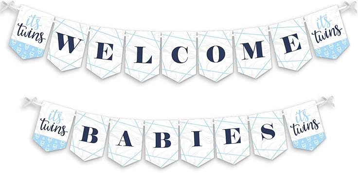 twin baby shower decorations uk