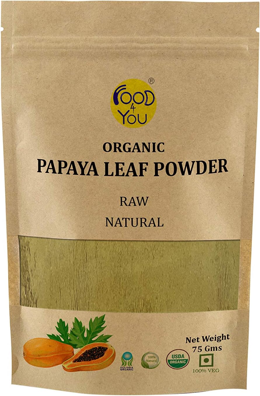 Food 4 You Organic Leaf Powder (Papaya Leaf 75g)