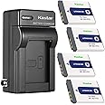 Kastar 4-Pack Battery and AC Wall Charger Replacement for Sony NP-BD1 Battery, Sony BC-CSD BC-CS3 Charger, Sony Cyber-Shot DSC-T75, Cyber-Shot DSC-T77, Cyber-Shot DSC-T90, Cyber-Shot DSC-T200 Cameras