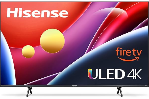 Hisense 58-Inch Class U6HF Series ULED 4K UHD Smart Fire TV (58U6HF) - QLED, Full Array Local Dimming , 600-Nit Dolby Vision, HDR 10+, HDMI 2.1, Game Mode Plus VRR, Alexa Compatibility, Black