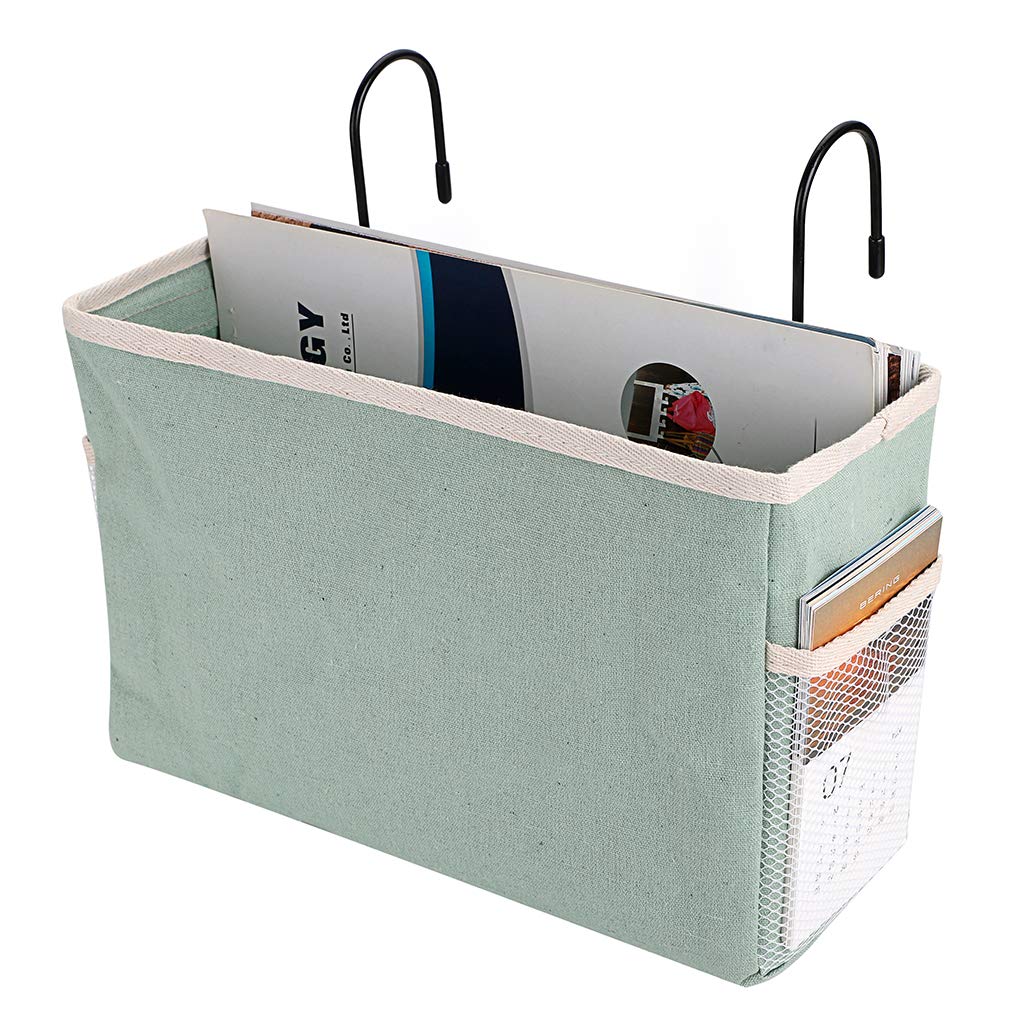 SUMNACON Hanging Storage Basket for Bed, Office, Home, School, Dorm, Green