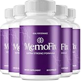 MemoFix Capsules, Official Memo Fix Brain Supplement for Health &amp; Memory Support Pills - Maximum Strength, Advanced Formula Nootropic Pills, Premium MemoFix Health Support Caps Reviews (5 Pack)