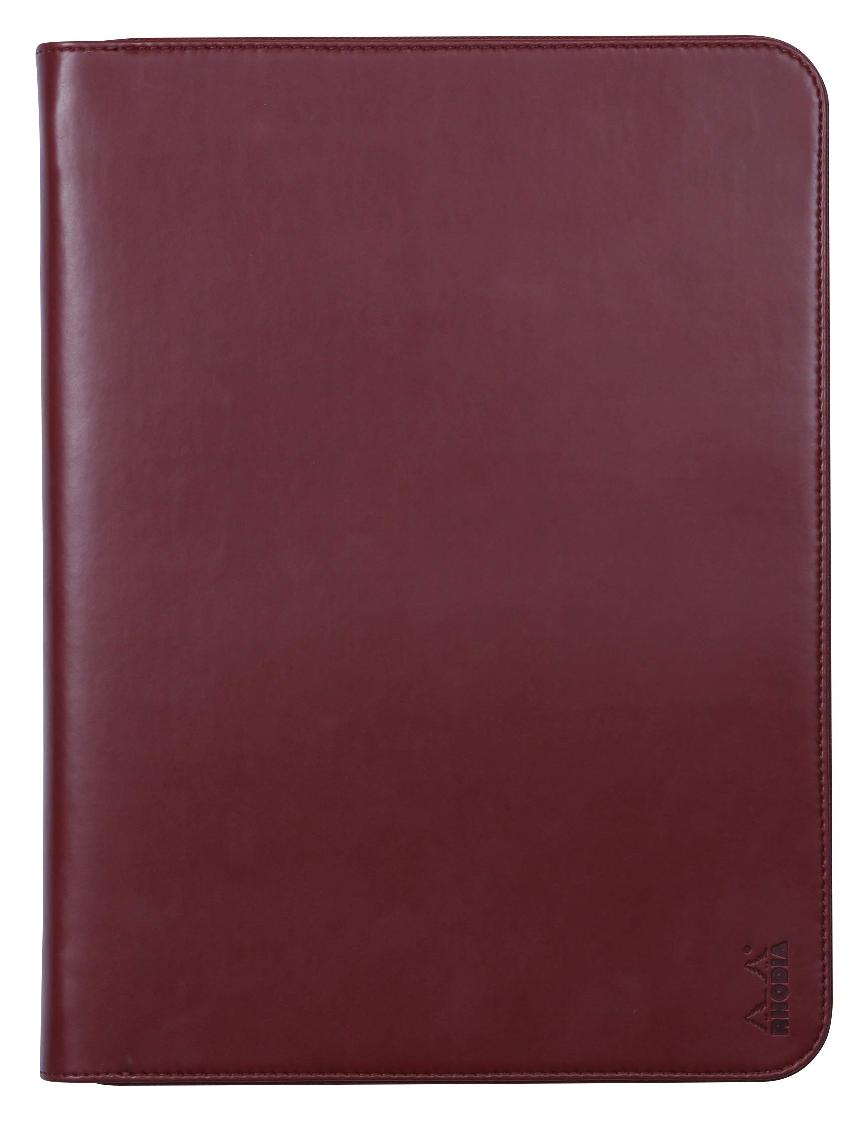 RHODIA 168123C - Briefcase Rhodiarama Lie de Vin - for Notepads and Notebooks A4 or A4+ | Dimensions Closed 25.5x34 cm - Pocket for Tablet - Premium Faux Leather