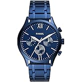 Fenmore Midsize Multifunction Navy Stainless Steel Watch