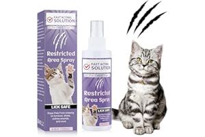 PUDXLRE Cat Deterrent Spray. Cat Repellent Indoor for Cat and Kitten. Cat Scratch Furniture Protector. Effective Cat Repellent Spray for Furniture, Plants, Floors, Curtains, Sofas, Indoor & Outdoor Use. 120ML