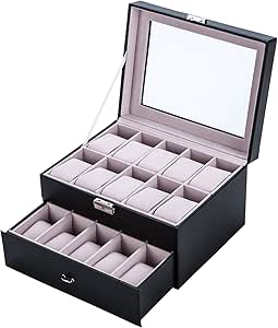 Sfeomi Caja para Relojes 20 Estuches para Relojes y Joyeros ...