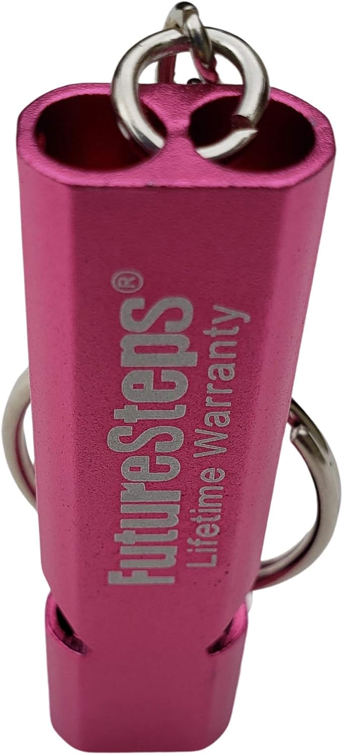Pink Whistle with Lanyard, Safety, Trails, Hiking, Athletics, Recess, Coach, up to 120 Decibels for Emergency Situations: Home Improvement