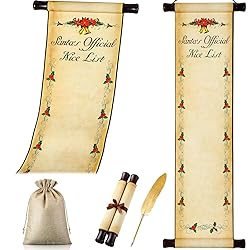 Watersay Christmas Santa's Nice List Scroll Paper