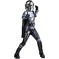 STAR WARS The Mandalorian Official Youth Halloween Costume - Padded Jumpsuit with Gloves, Detachable Cape, Plastic Mask
