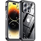 2024 New for iPhone 14 Pro Case Waterproof,[Built-in Screen Protector & Camera Protector][Full Body Shockproof][IP68 Underwater][Dustproof][Dropproof] Phone Case for iPhone 14 Pro 6.1"