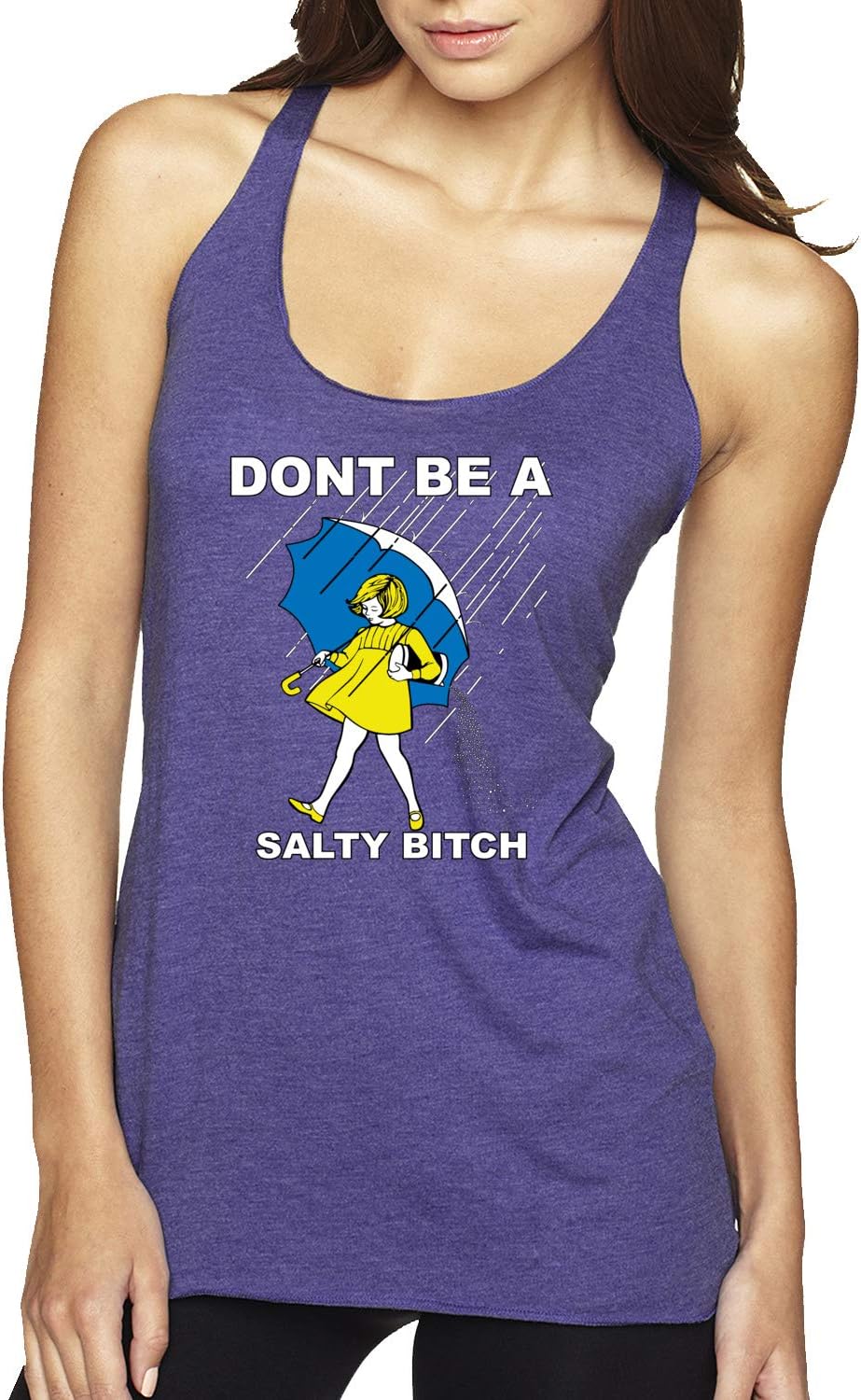 Don't Be a Salty Bitch | Womens Humor Premium Tri-Blend Racerback Tank Top