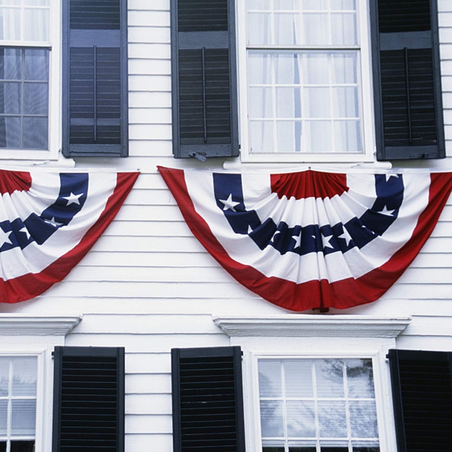 EBaokuup 1.5x3Ft USA Patriotic Pleated Fan Flag - Image 5