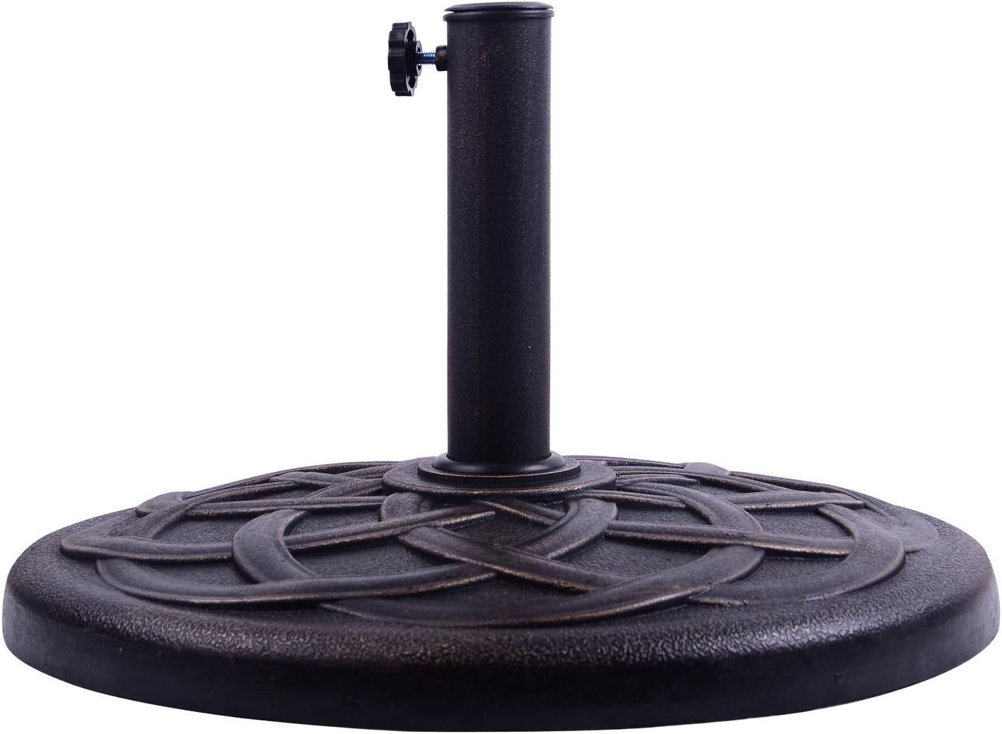 22 Square Patio Steel Umbrella Base Stand Outdoor Heavy Duty Holder