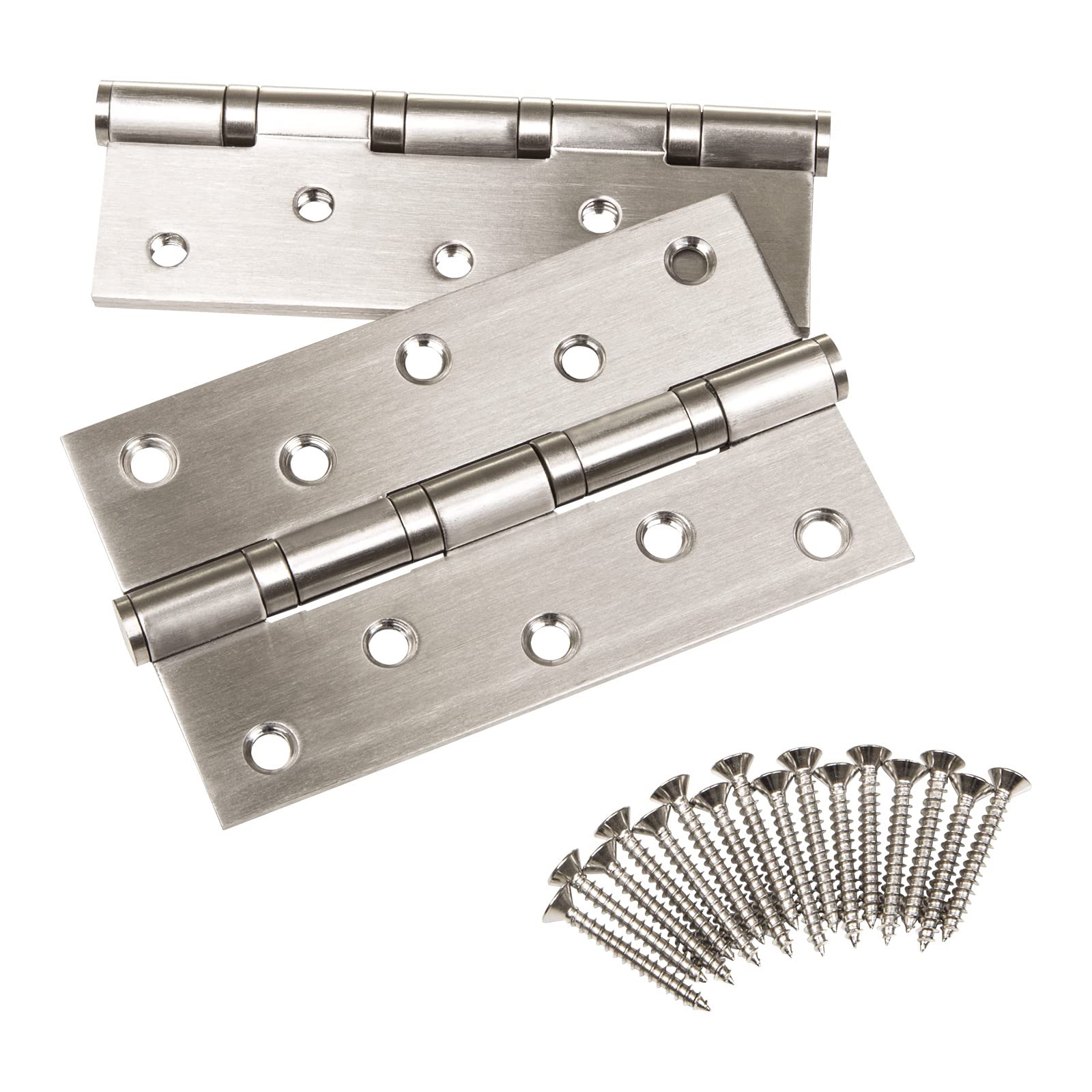 So-Tech® Door Hinges Rust-Proof Stainless Steel Ball Bearing Mounted with Stainless Steel Screws