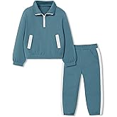 Coco&RARA Toddler Baby Boy Clothes Fleece Feel Long Sleeve Sweatshirt+Pants Fall Winter Outfits 2pcs Sweatsuit Set 1-5T
