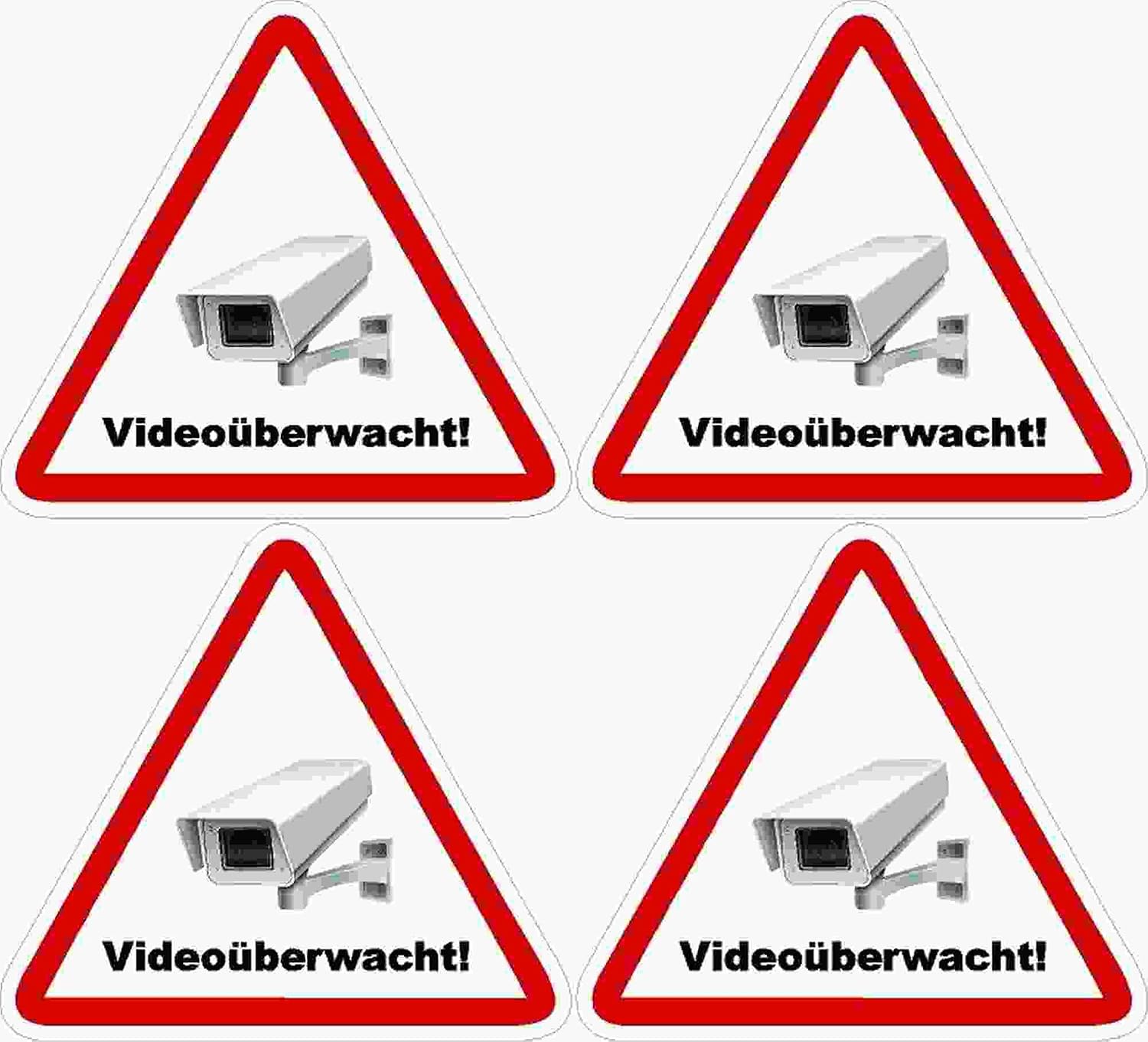 Selbstklebender PVC-Aufkleber „Warnung Vor Dem Hund“ – 300x200 Mm, Wetterfest
