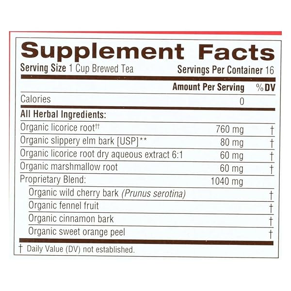 TRADITIONAL MEDICINALS ORGANIC, THROAT COAT TEA, ORIGINAL WITH SLIPPERY ELM – SUPPORTS THROAT HEALTH – KOSHER, NON-GMO, CAFFEINE-FREE, COMPOSTABLE – 16 TEA BAGS