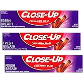 Close-Up Cinnamon Anticavity Flouride Toothpaste 6 Ounce (Pack of 3)