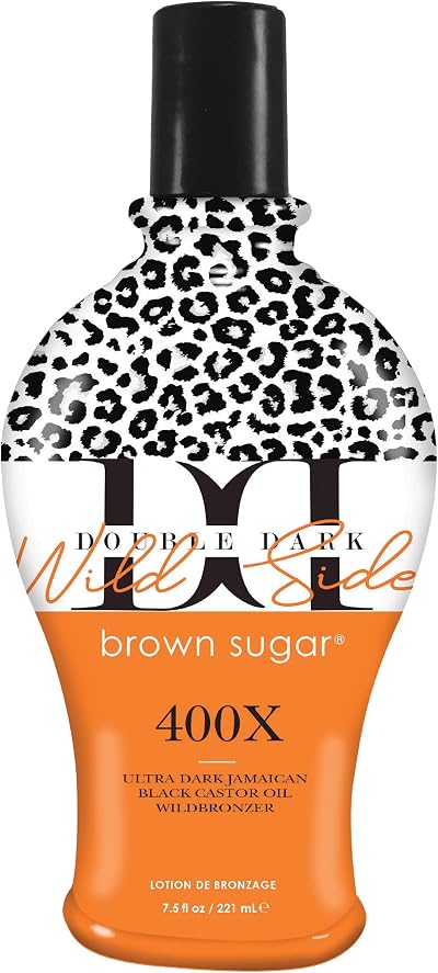 Brown Sugar Tan Inc Double Dark Wild Side 400X Jamaican Black Bronzer 221ml