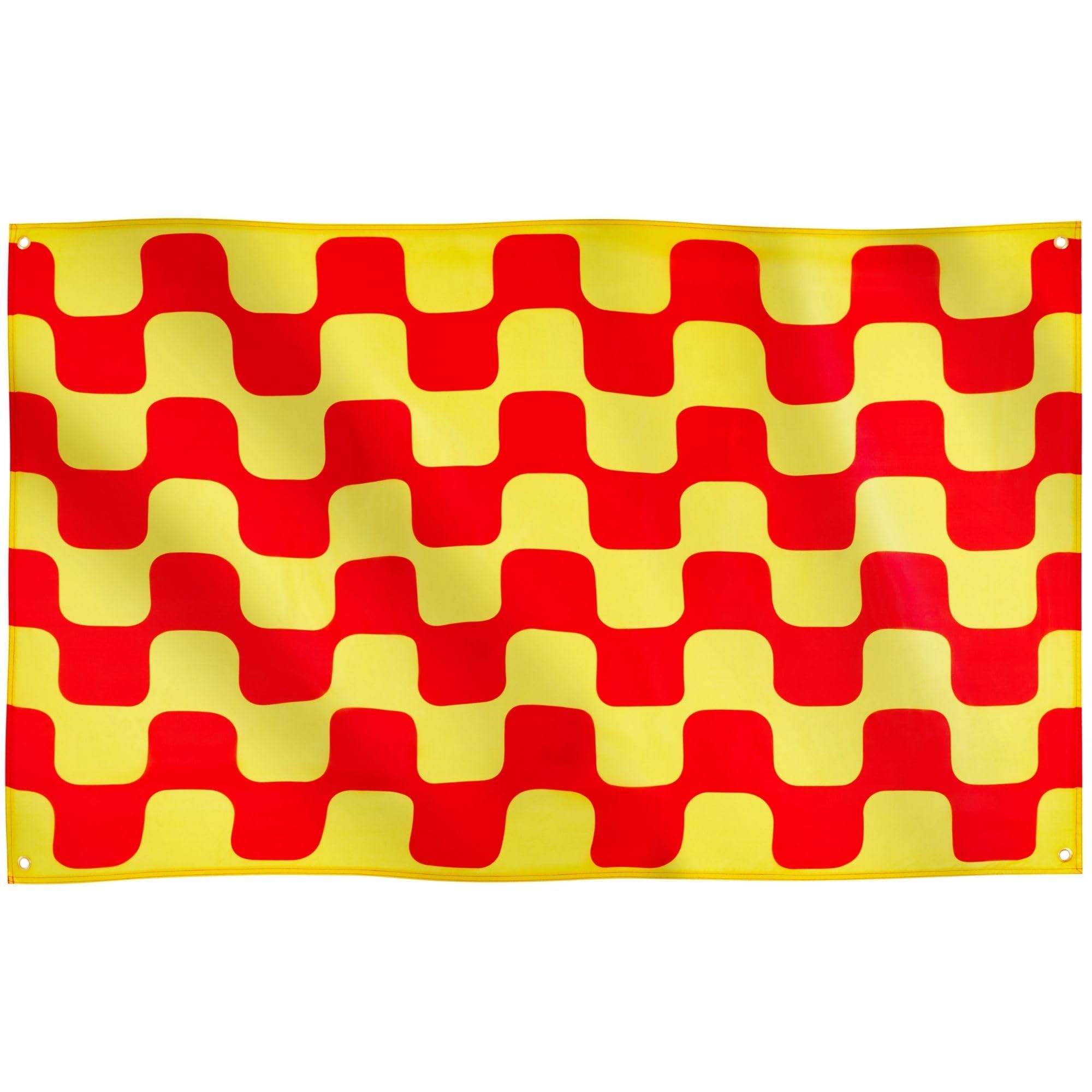 Runesol Tarragona Flag, 91x152cm, 3ft x 5ft, 4 Grommets, Eyelet In Every Corner, Spanish Regional Flag, Tarragonès, Camp de Tarragona, Premium Flags, Inside, Outside, Banner, Vivid Colours — image 1