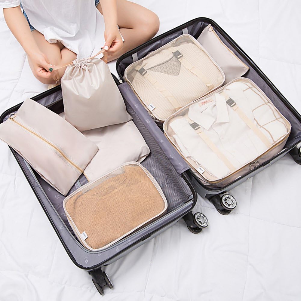 7PCS Travel Organizer Travel Organizer Luggage Underwear