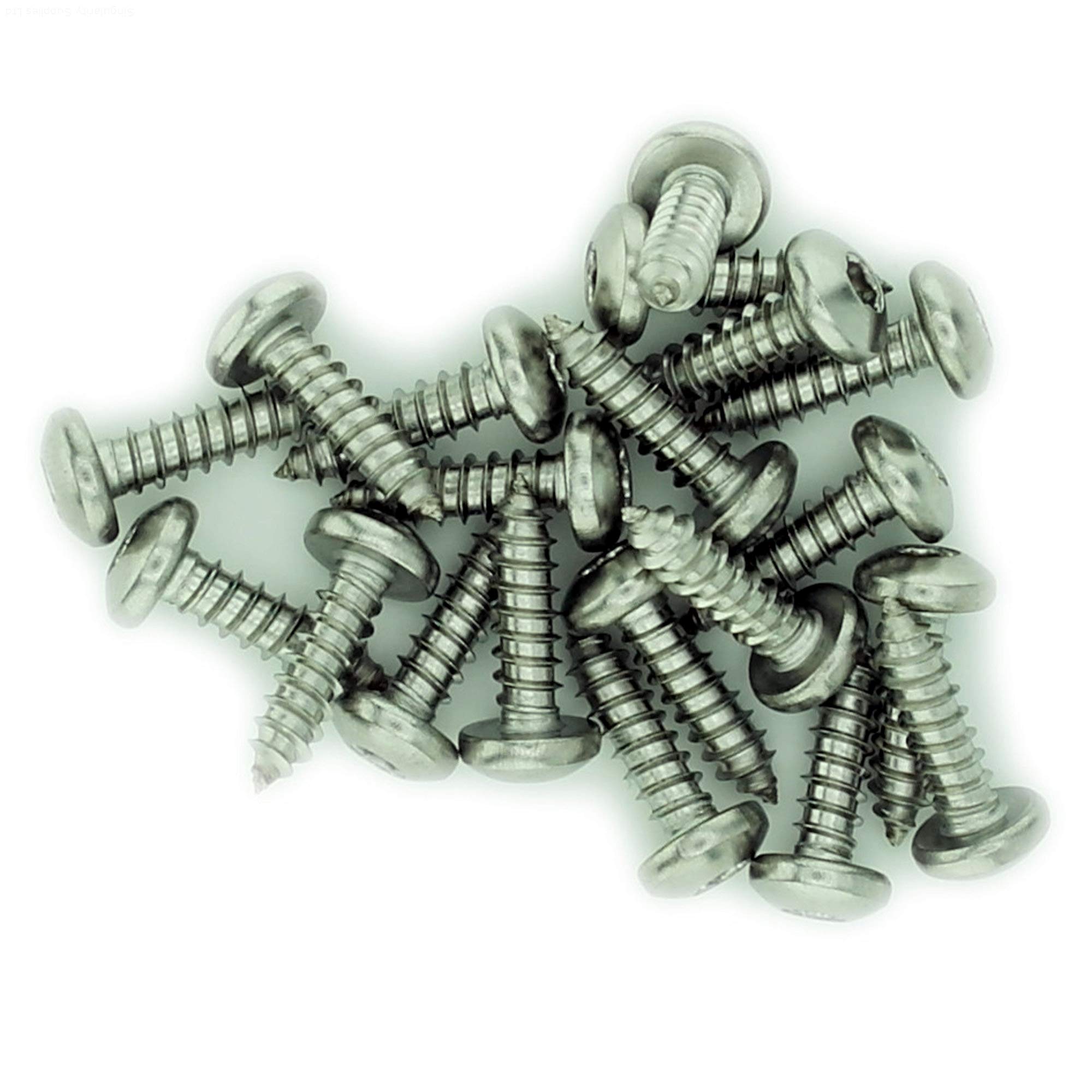 No.10 x 0.5 (4.8mm x 13mm) TX Pan Self-Tapping Screw - Stainless Steel (A2) (Pack of 20)