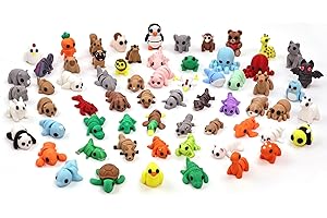 VABAO 65 PCS 3D Printed Animal Figurines Set, Articulated Animal Figurines,Fidget Toys, Flexible Desk Decor, Party Favor, Gifts for Girls and Boys, Office Desk Pets, School Gifts