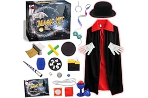 GraceDuck Magic Tricks Kit for Kids - Dress Up & Pretend Play Magician Dress Up Fun Stuff Outdoor Indoor Games for Boys Girls Toddlers Ages 5 6 7 8 9 10 11 12 Years Old