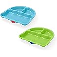 NUK First Essentials Tri-Suction Plates, Colors may vary, 2-Pack