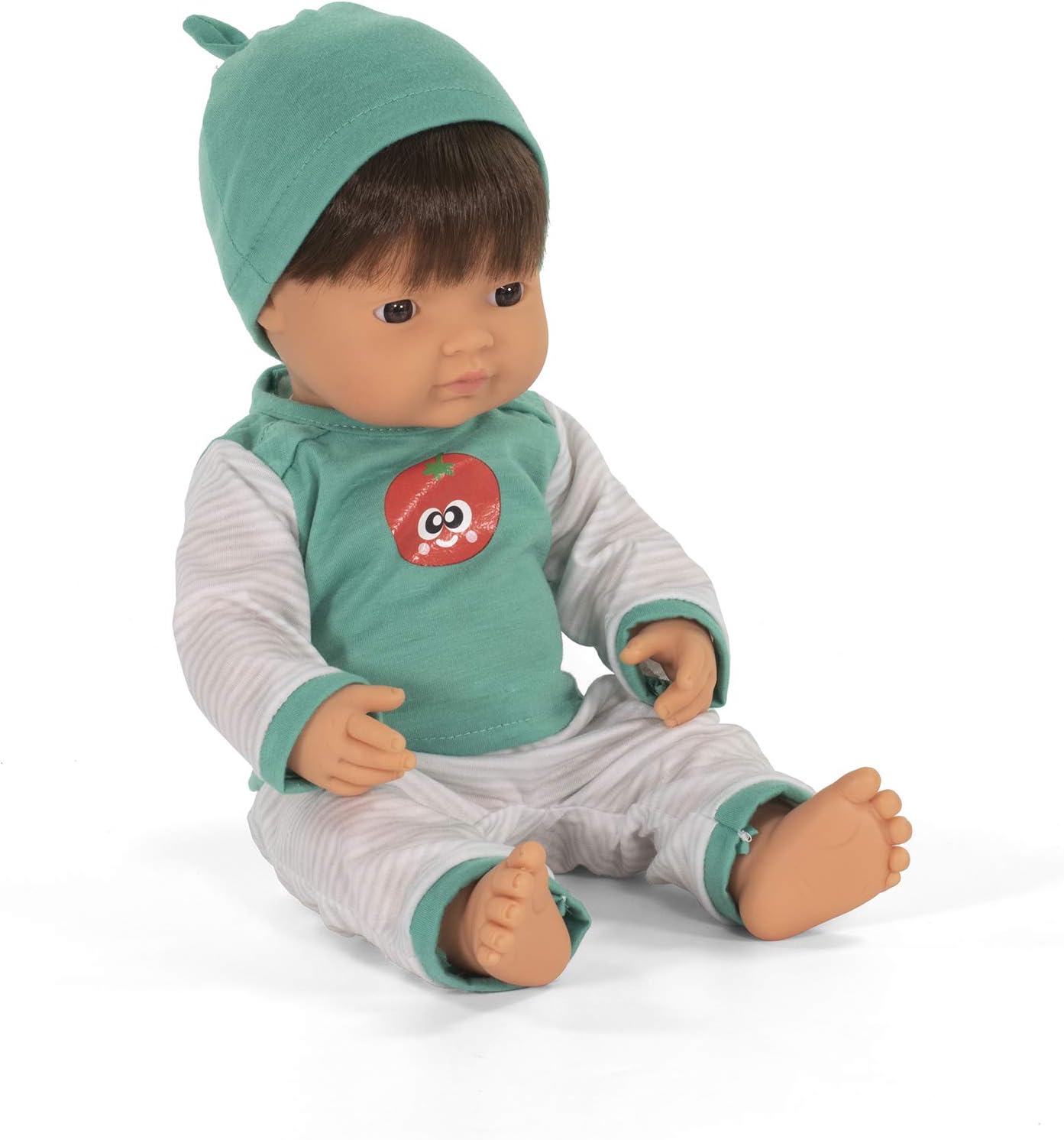 Miniland BABY BROWN HAIR BOY NIÑO 38CM 31079, standard size - Image 3