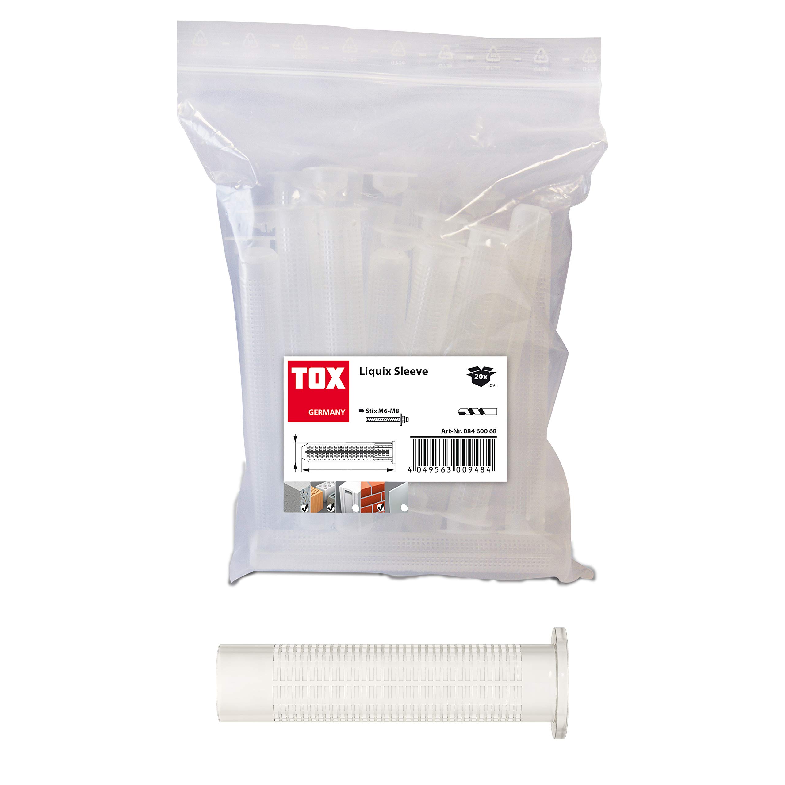 TOX sieve Liquix Sleeve 16 x 85 mm, 20 pieces, 08460092